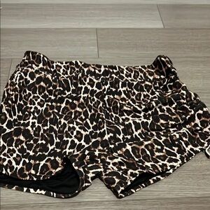 Leopard Print swim shorts
